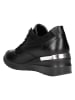 Wojas Leder-Sneakers in Schwarz
