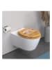 Schütte Wolnoopadająca deska WC "Don`t Hurry" w kolorze jasnobrązowym