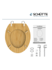 Schütte Toiletbril met softclose "Bamboe" lichtbruin