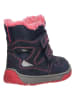 Lurchi Leren winterboots "Jaufen" donkerblauw/roze