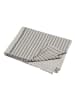 David Fussenegger Sommertuch "Diagonalstreifen" in Anthrazit/ Beige - (L)180 x (B)150 cm