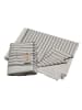 David Fussenegger Sommertuch "Diagonalstreifen" in Anthrazit/ Beige - (L)180 x (B)150 cm