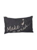 David Fussenegger Kussenhoes "Make a wish" antraciet