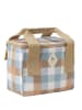 FABELAB Isoliertasche in Beige/ Hellblau - (L)22 x (B)16 x (T)14 cm