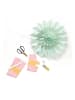 folia PAPER Knutselset "Bloemen van papieren zakken: Sweet blossom" lichtroze/groen