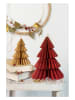 folia PAPER 2er-Set: Wabendekor "Berry Xmas Trees" in Beige/ Rot