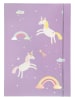 Folia Teczka "Magic unicorns" w kolorze lawendowym