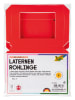 Folia Blanco lantaarn rood - 5 stuks - (B)10 x (H)12 x (D)10 cm