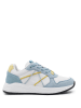 Benetton Sneakers in Blau/ Weiß/ Gelb