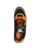 Benetton Sneakersy w kolorze czarno-pomarańczowo-jasnobrązowym