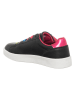Benetton Sneakers in Schwarz/ Fuchsia