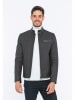 Basics & More Leren jas antraciet