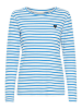 Kaffe Longsleeve "Liddy" wit/blauw