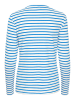 Kaffe Longsleeve "Liddy" in Weiß/ Blau