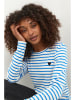 Kaffe Longsleeve "Liddy" wit/blauw