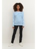 Kaffe Longsleeve "Liddy" in Weiß/ Blau