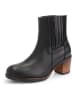 mysa Leder-Stiefeletten "Pentas" in Schwarz