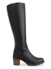 mysa Leder-Stiefel "Petunia" in Schwarz