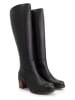 mysa Leder-Stiefel "Petunia" in Schwarz