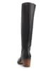 mysa Leder-Stiefel "Petunia" in Schwarz
