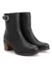 mysa Leder-Stiefeletten "Poppy" in Schwarz
