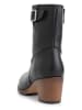 mysa Leder-Stiefeletten "Poppy" in Schwarz