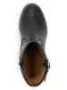 mysa Leder-Stiefeletten "Poppy" in Schwarz