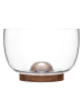 Sagaform Salatschale in Transparent/ Hellbraun - (H)15 x Ø 23 cm