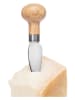 Sagaform 3-częściowy zestaw w kolorze jasnobrązowym do krojenia sera - wys. 23 cm