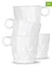 Sagaform 4er-Set: Tassen ''Juni'' in Weiß - 200 ml