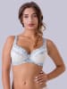Valea Push-up beha "Donata" wit/blauw