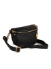 Mia Tomazzi Skórzana torebka "Perugino" w kolorze czarnym - 23 x 13 x 2 cm