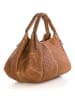 Mia Tomazzi Leren shopper "Pitigliano" cognackleurig - (B)41 x (H)34 x (D)30 cm