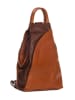 Mia Tomazzi Leder-Rucksack "Novara" in Braun - (B)29 x (H)34 x (T)13 cm
