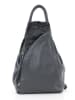 Mia Tomazzi Leder-Rucksack "Novara" in Schwarz/ Grau - (B)29 x (H)34 x (T)13 cm