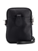 Mia Tomazzi Leder-Handytasche "Paglia" in Schwarz - (B)15 x (H)20 x (T)1 cm