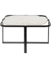 Clayre & Eef Salontafel wit/zwart - (B)86 x (H)45 x (D)68 cm