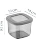 Violeta Home 12er-Set: Vorratsbehälter in Grau - 550 ml