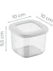 Violeta Home 12er-Set: Vorratsbehälter in Weiß - 550 ml