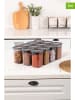 Violeta Home 12er-Set: Vorratsbehälter in Grau - 1,2 l