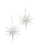 Boltze 2-delige set: decoratieve hangers "Tove" wit - Ø 15 cm
