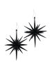 Boltze 2-delige set: decoratieve hangers "Tove" zwart - Ø 15 cm