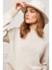 Joséfine Pullover "Astrobal" in Beige/ Weiß