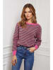 Joséfine Pullover "Astrobal" in Pink/ Dunkelgrün