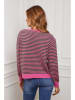 Joséfine Pullover "Astrobal" in Pink/ Dunkelgrün