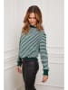 Joséfine Pullover "Astrobal" in Dunkelgrün/ Weiß