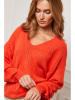 So Cachemire Sweter "Chola" w kolorze pomarańczowym
