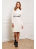 Joséfine Strickkleid "Doumbia" in Creme