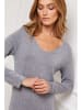 Joséfine Strickkleid "Dovel" in Grau