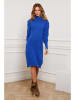 So Cachemire Strickkleid "Eclose" in Blau